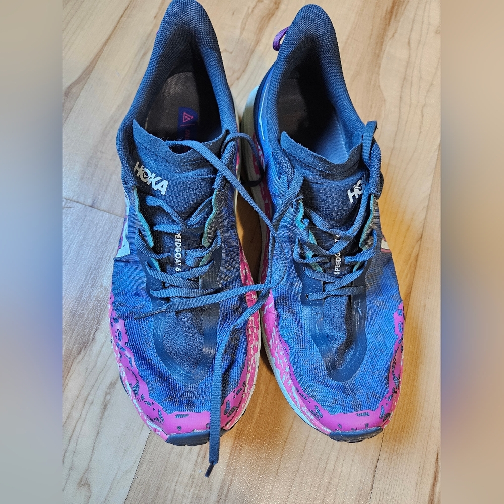 Hoka Men's Speedgoat 6 Running Shoes Purple Teal Blue Size 12D